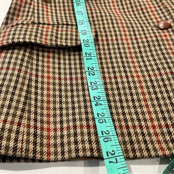 Vintage Orvis 100% Wool Tweed Houndstooth Field Jacket - Picture 13 of 17